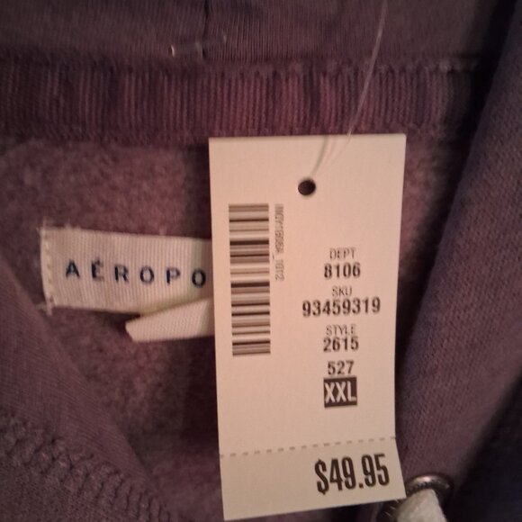 XXL Aero NY Eighty Seven long sleeve hoodie with pockets - Picture 2 of 2